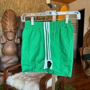 Augusta Sportswear Green Shorts with White Stripes NWOT